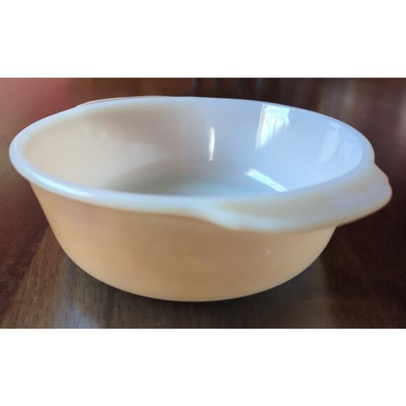 VTG Anchor Hocking Fire King #446 Peach Luster Ovenware 1 Quart Baking Dish USA - Picture 4 of 7